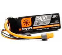 Spektrum 2400mAh 7.4V 2S 30C Smart LiPo Battery IC3 SPMX24002S30