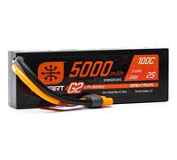Spektrum 2S 7.4V 5000mAh 100C IC3 Smart G2 Hardcase LiPo Battery - Spektrum -...