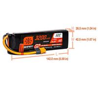 SPM 3200mAh 4S 14.8V SMART G2 50C IC3 O-SPMX324S50