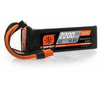 Spektrum 4S 14.8V 2200mAh 100C Smart LiPo RC Battery IC3 OSPMX22004S100