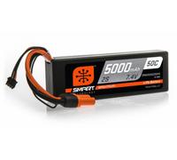 7.4 V 5000 mAh 2S 50C Smart Hard Case LiPo Battery: IC3