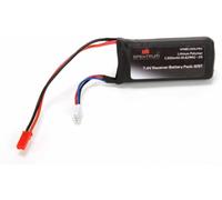 7.4V 1300mAh 2S 5C LiPo Receiver Battery: JST