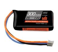 Spektrum 7.4V 300mAh 2S 30C LiPo Battery: PH O-SPMX3002S30