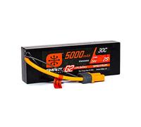 Spektrum SPMX52S30H5 5000mAh 2S 7.4V Smart G2 LiPo 30C Hard Case IC5, Grey/Silver