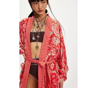 Spell Full Bloom Maxi Robe at Free People in Red, Size: M/L - female