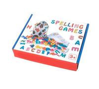 Spell Learning Toy Educational Wooden Matching Letter Game for Preschool Kids Alphabet Puzzle Set with Cards Durable Safe Material