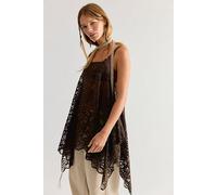 Spell Rosemary Lace Tunic at Free People in Black Olive, Size: Small - female