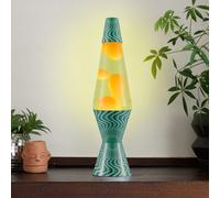 B&Q Lava Lamp Spellbinder 14.5" Original Motion Lamp – Orange Lava & Yellow Liquid, Printed Base