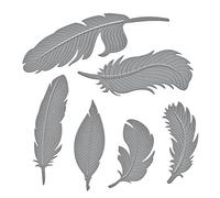 Spellbinder Paper Arts Shapabilties Die Feathers, Gold