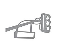 Spellbinder Paper Arts Street Light in Spire Shapeabilities Die, Gold