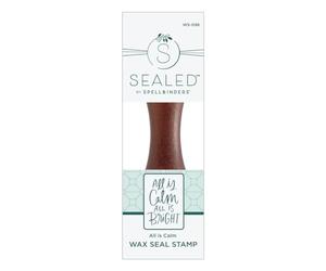 Spellbinders All is Calm Wax Seal Stamp from the Sealed for Christmas Collection