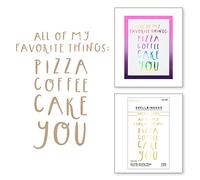 Spellbinders All of My Favorite Things Hot Foil Plate from The Glimmer Cardfront Sentiments Collection, Metal, ONE