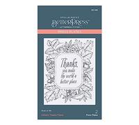 Spellbinders Autumn Thanks Frame Press Plate from The BetterPress Autumn Collection