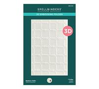 Spellbinders Bamboo Trellis 3D Embossing Folder from The Painter’s Garden Collection by Susan Tierney-Cockburn, Metal, ONE