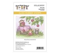 Spellbinders Berry Good Cling Rubber Stamp from The Spring Collection by House-Mouse Designs, RED, ONE
