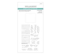 Spellbinders Bestie Alphabet Beads & Sentiments Clear Stamp & Die Set from The Beads of Friendship Collection