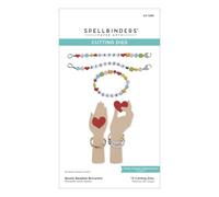 Spellbinders Bestie Beaded Bracelets Etched Dies from The Beads of Friendship Collection