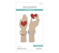 Spellbinders Bestie Heart in Hand Etched Dies from The Beads of Friendship Collection