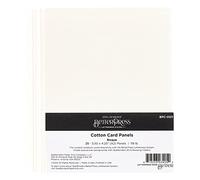 Spellbinders BetterPress Cotton Card Panels A2 Bisque, White, ONE