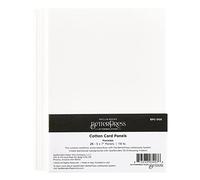 Spellbinders BetterPress Cotton Card Panels A7 Porcelain, White, ONE
