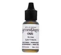 Spellbinders BetterPress Ink Reinker Saffron, Yellow, ONE
