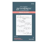 Spellbinders BetterPress Press Plate -New Beginnings Timeless Sentiments