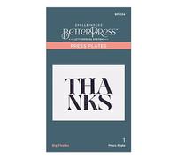 Spellbinders Big Thanks Betterpress Plate, Metal, ONE