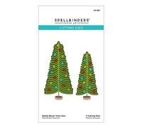 Spellbinders Bottle Brush Trees Duo Etched Dies from The Classic Christmas Collection