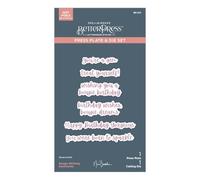 Spellbinders Bougie Birthday Sentiments Press Plate & Die Set from The Bougie Birthday Collection by Nina Boettcher