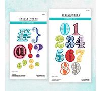 Spellbinders Bundle from The Stitched Numbers & More Collection, Metal, ONE