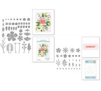 Spellbinders, Bundle of 2 Bloom Die Sets, Be Bold Blooms (S5-502) and Mini Blooms and Sprigs, (S2-314), Total of 32 Dies