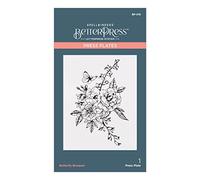 Spellbinders Butterfly Bouquet Betterpress Plate, Metal, ONE