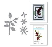 Spellbinders Carolina Allspice Etched Dies from The Painter’s Garden Collection by Susan Tierney-Cockburn, Metal, ONE
