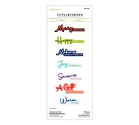 Spellbinders Christmas Die & Glimmer Sentiments Hot Foil Plate & Die Set from The Classic Christmas Collection