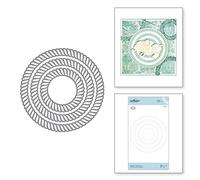 Spellbinders Circles-Etched Dies-Elegant Twist Collection from Amazing Paper Grace by Becca Feeken, Metal, 10.8 x 10.8 cm