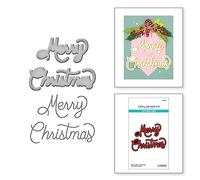 Spellbinders Classic Merry Christmas Etched Dies from The Classic Christmas Collection