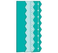 Spellbinders Classic Ric Rac Edgeabilities Die, Metal, Gold, 29 x 13 x 1 cm