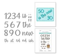 Spellbinders Classy Numbers Etched Dies from The Bougie Birthday Collection by Nina Boettcher