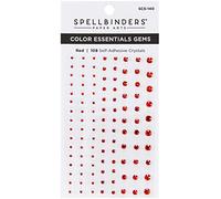 Spellbinders Color Essentials Gems 108/Pkg-Red Mix