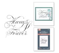 Spellbinders Copperplate Always & Forever BetterPress Plate from the Copperplate On Your Wedding Day Collection by Paul Antonio