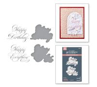 Spellbinders Copperplate Happy Birthday and Everything BetterPress Plate & Die Set from The Copperplate Happy Everything Sentiments Collection by Paul Antonio