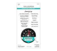 Spellbinders Cruisin' by Sentiments Clear Stamp & Die Set from The Classic Road Legends Collection by Mindy Eggen