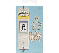 Spellbinders D-Lites Hello Die, Metal, Brown, 17 x 8.8 x 0.2 cm