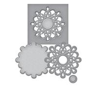 Spellbinders D-Lites Medallion Seven Die, Gold