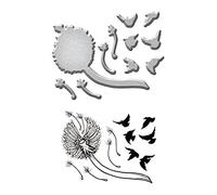 Spellbinders Dandelion Stamp and Die Set, Multi-Colour