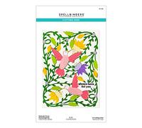 Spellbinders Delicate Floral Etched Dies from The Bibi's Hummingbirds Collection, Metal, ONE