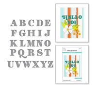 Spellbinders Dies UPPR Alpha, Be Bold Uppercase Alphabet