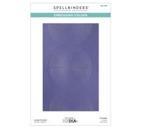 Spellbinders Dina Wakley Media Lined Circles Embossing Folder