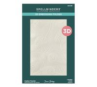 Spellbinders E3D-095 Feather Flourish 3D Embossing Folder from The Peacock Paradise Collection by Dawn Bibby