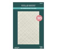 Spellbinders E3D-099 Argyle Plaid 3D Embossing Folder from The Home for The Holidays Collection